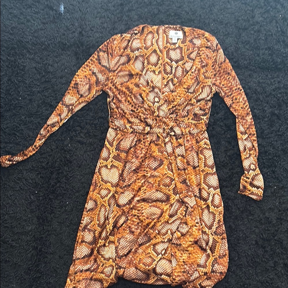 Snake Print Long Sleeve Dress Altuzarra for Target